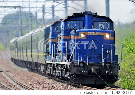 Chitose Line Shimamatsu-Kitahiroshima JR Hokkaido DD51-1137 + JR West 24 Series Twilight Express 124200137