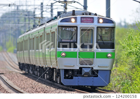 Chitose Line Shimamatsu-Kitahiroshima JR Hokkaido 721 series F-4202 train (Sapporo) Airport 124200158