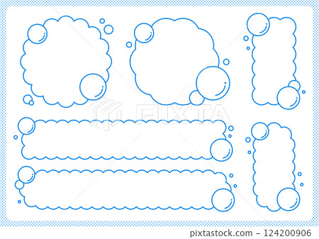簡單的氣泡框套裝 124200906