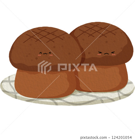 Happy Japanese Food Clipart 124201054