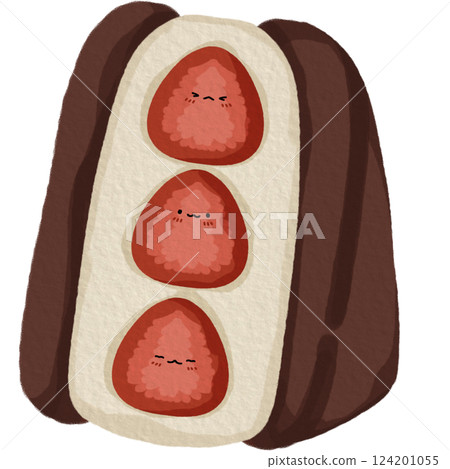 Happy Japanese Food Clipart 124201055