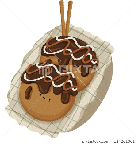 Happy Japanese Food Clipart 124201061