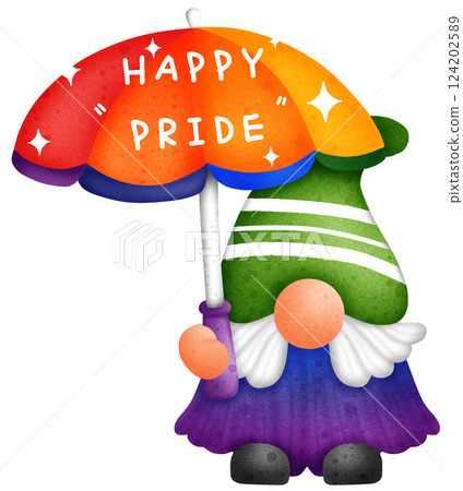Pride Month Rainbow Gnome Clipart LGBTQ Celebration Digital Illustration Pride Month Rainbow Gnome Clipart LGBTQ Celebration Digital Illustration 124202589