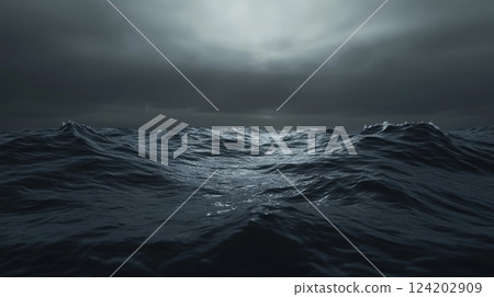 Complete Blackness With A Single Faint Light. Dark Waters and the Pale Moon 124202909