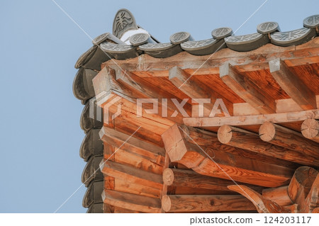 Ancient Korean Architectural Scenery 124203117