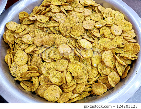 Most popular Indian snack called nimki or namak pare and methi mathi Most popular Indian snack called nimki or namak pare and methi mathi 124203125