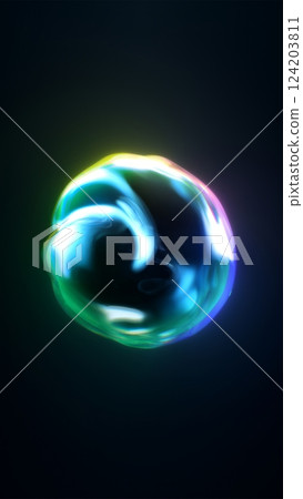 An Abstract Colorful Sphere Enhanced with Striking Light Effects for Artistic Impact An Abstract Colorful Sphere Enhanced with Striking Light Effects for Artistic Impact 124203811