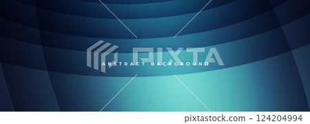 Blue modern abstract wide banner with curves. Dark blue abstract background with dynamic circle shapes Blue modern abstract wide banner with curves. Dark blue abstract background with dynamic circle shapes 124204994