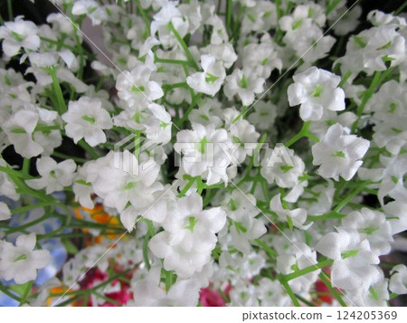 Colorful artificial flower bouquet Colorful artificial flower bouquet 124205369