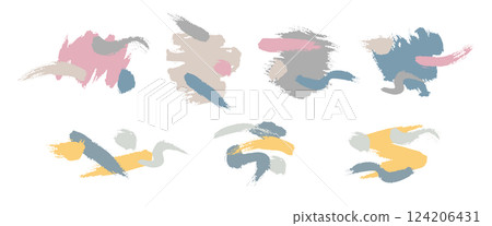 Simple and stylish paint background decoration Abstract illustration set Paint Paint Simple and stylish paint background decoration Abstract illustration set Paint Paint 124206431