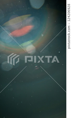 Abstract background of real lens flare for overlay or transition 124206928