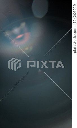 Abstract background of real lens flare for overlay or transition 124206929