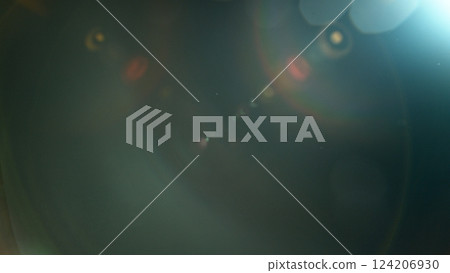 Abstract background of real lens flare for overlay or transition 124206930