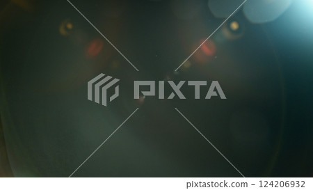 Abstract background of real lens flare for overlay or transition 124206932