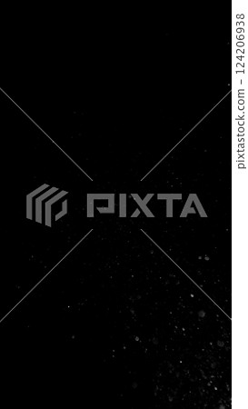 Freeze motion of dust particles flying , isolated on black background Freeze motion of dust particles flying , isolated on black background 124206938