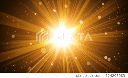 Gold Rays Background. Vector Widescreen, Vector Illustration Gold Rays Background. Vector Widescreen, Vector Illustration 124207083