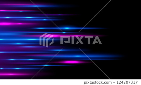 Blue And Pink Light Speed Motion, Widescreen Background, Vector Illustration Blue And Pink Light Speed Motion, Widescreen Background, Vector Illustration 124207317