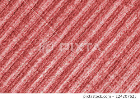 Ridge fluffy macro texture corduroy red cloth. Large ribbed, diagonal weaving fabric background Ridge fluffy macro texture corduroy red cloth. Large ribbed, diagonal weaving fabric background 124207625
