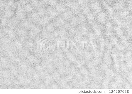 Faux fur , fluffy velours white fabric, cloth macro texture with wavy effect, upholstery textile Faux fur , fluffy velours white fabric, cloth macro texture with wavy effect, upholstery textile 124207628
