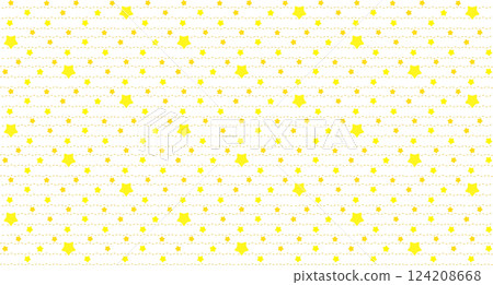 A zigzag dashed line pattern with lots of yellow stars A zigzag dashed line pattern with lots of yellow stars 124208668