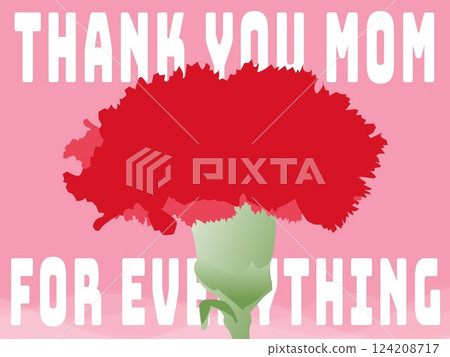 Mother's Day Carnation Message 124208717