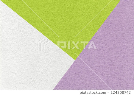 Texture craft white, lilac and green paper background, macro. Structure vintage abstract violet cardboard 124208742