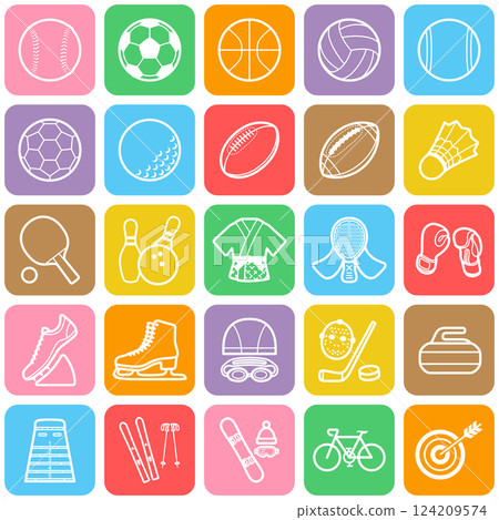sport icon set 124209574