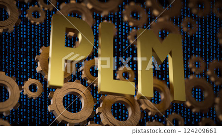 The PLM or Product Lifecycle Management for Business concept 3d Rendering. The PLM or Product Lifecycle Management for Business concept 3d Rendering. 124209661