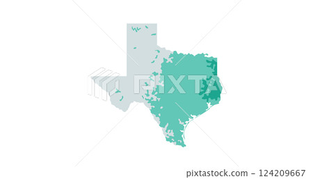 Texas state silhouette Texas state silhouette 124209667