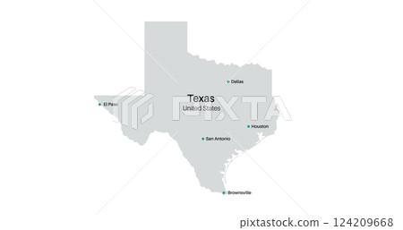 Texas state silhouette Texas state silhouette 124209668