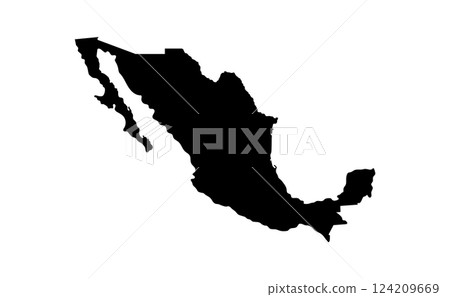 Mexico map poster 124209669