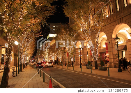 Kobe Motomachi landmark Daimaru Kobe store, the former settlement, and Sannomiya Shrine 124209775
