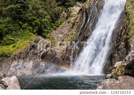 Yakushima National Park - Okawa Falls and Rainbow, one of Japan's 100 Best Waterfalls (November) 124210153