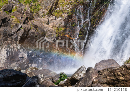 Yakushima National Park: The magnificent roar of Okawa Falls and a rainbow (November) Yakushima National Park: The magnificent roar of Okawa Falls and a rainbow (November) 124210158