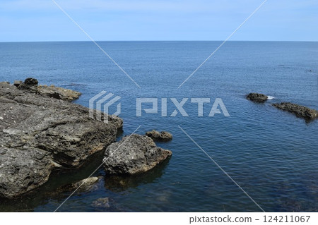 Scenery around Kamo Coast Shonai Beach, Yamagata Prefecture 124211067