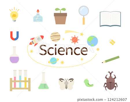 科學圖標集 124212607
