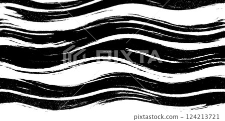 A textured black and white abstract pattern featuring wavy brush strokes. The design creates a dynamic and artistic feel, suitable for backgrounds or creative projects. A textured black and white abstract pattern featuring wavy brush strokes. The design creates a dynamic and artistic feel, suitable for backgrounds or creative projects. 124213721