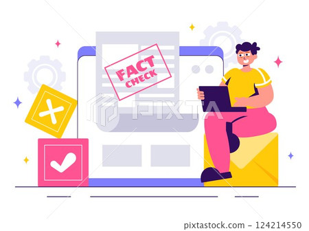 Fact or Myths Check News Vector Illustration Featuring Myths vs. Facts for Thorough Verification and Evidence Comparison in a Flat Style Background Fact or Myths Check News Vector Illustration Featuring Myths vs. Facts for Thorough Verification and Evidence Comparison in a Flat Style Background 124214550