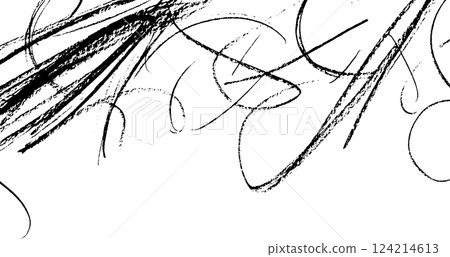 Abstract black ink strokes and swirls on a white background, creating a dynamic and artistic effect. Abstract black ink strokes and swirls on a white background, creating a dynamic and artistic effect. 124214613