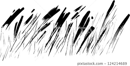 A stylized illustration of grass blades in black and white, featuring dynamic brush strokes that create a sense of movement and texture. A stylized illustration of grass blades in black and white, featuring dynamic brush strokes that create a sense of movement and texture. 124214689
