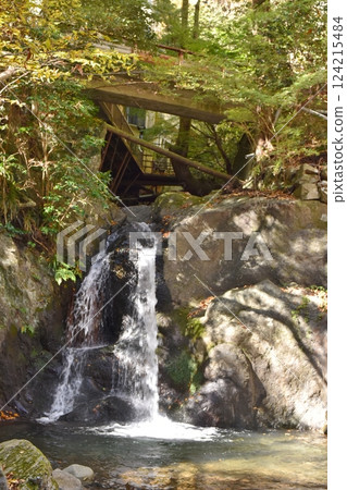 Suijin Falls in Hatonosu Valley, Tokyo Suijin Falls in Hatonosu Valley, Tokyo 124215484