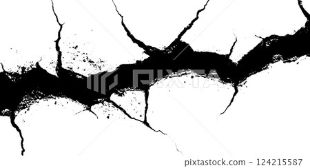 A stunning display of crack textures emerges, showcasing a striking contrast against the background. Each line tells a story of time, weather, and the wonders of nature's design. A stunning display of crack textures emerges, showcasing a striking contrast against the background. Each line tells a story of time, weather, and the wonders of nature's design. 124215587