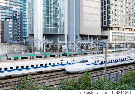 [Tokaido Shinkansen] Shinkansen trains passing through Tokyo 124215891