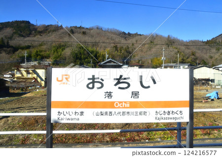View from the train window on JR Central's Minobu Line from Ashigawa Station to Ochiai Station (December 2022) View from the train window on JR Central's Minobu Line from Ashigawa Station to Ochiai Station (December 2022) 124216577