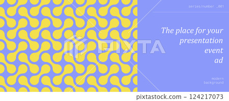 Vector vintage yellow mosaic on blue background. EPS 10 124217073