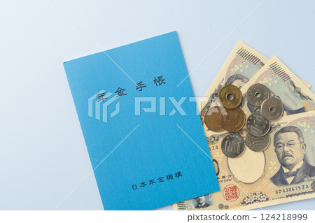 Pension book and coins - missing pension 124218999