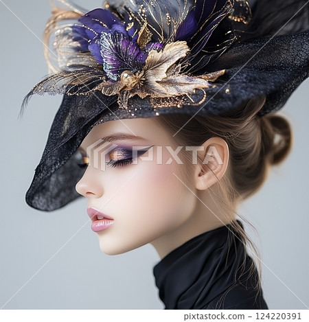 AI creates a powerful and beautiful Western woman with a Western-style special hair and makeup style (square photo) AI creates a powerful and beautiful Western woman with a Western-style special hair and makeup style (square photo) 124220391