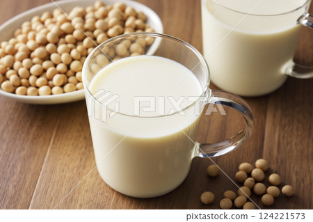 Soy milk 124221573