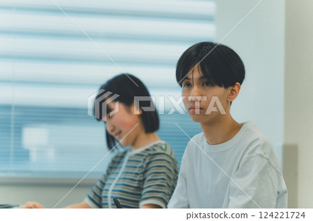 high school student, lesson, class work 124221724