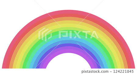 Colorful rainbow of pale colors Colorful rainbow of pale colors 124221845